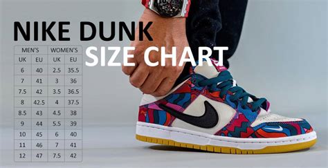 dunk low size chart women.